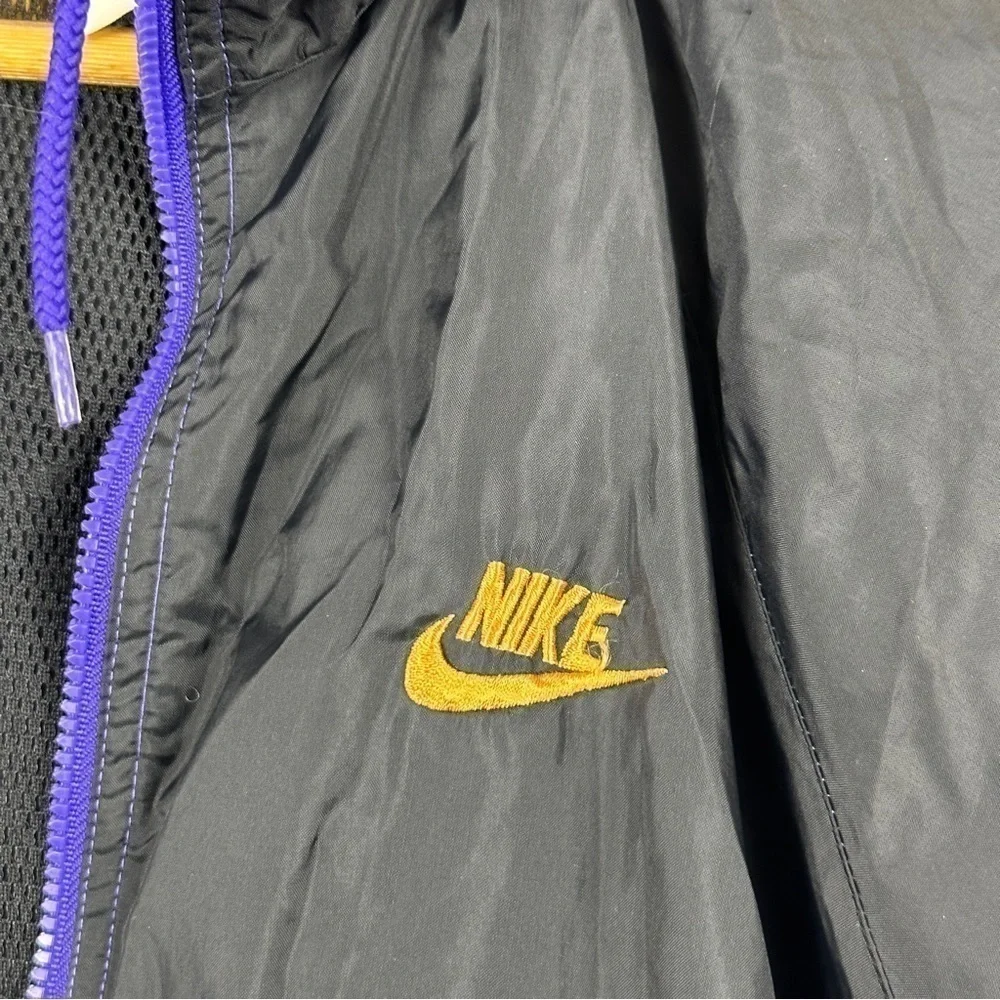 Nike Vintage Zip Front Long Sleeve Windbreaker Size Large Men